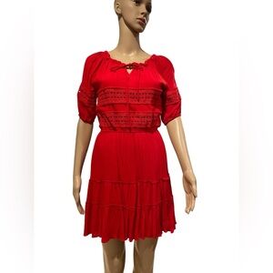Solitaire crochet red dress size XS